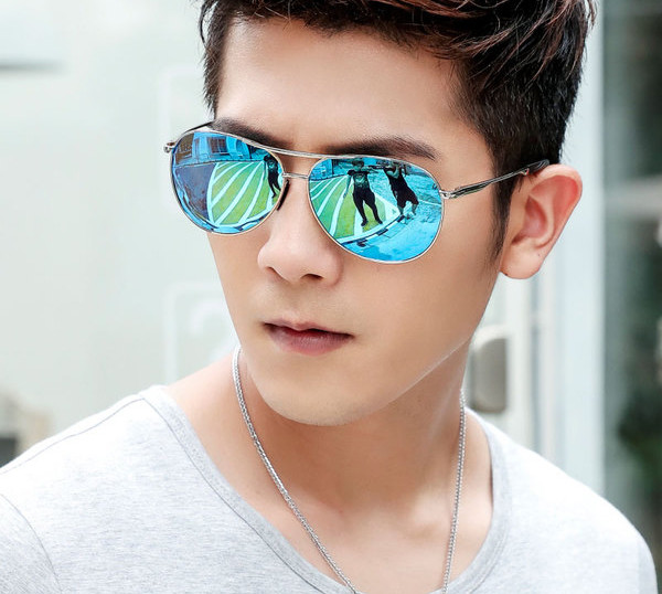 Ochelari de soare pentru bărbați cu lentile cu oglindă