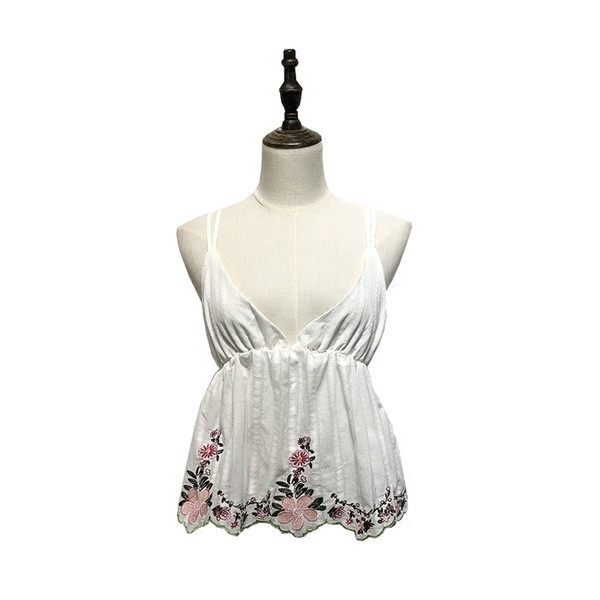 Maieu de vară de damă în model larg cu broderie