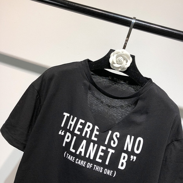 Γυναικείο μπλουζάκι σε μαύρο χρώμα με επιγραφή