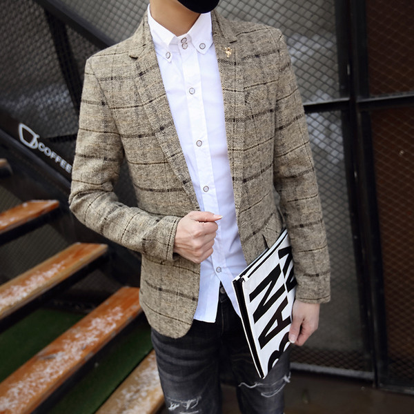 Sporty - jacheta barbati in carouri eleganta in mai multe culori