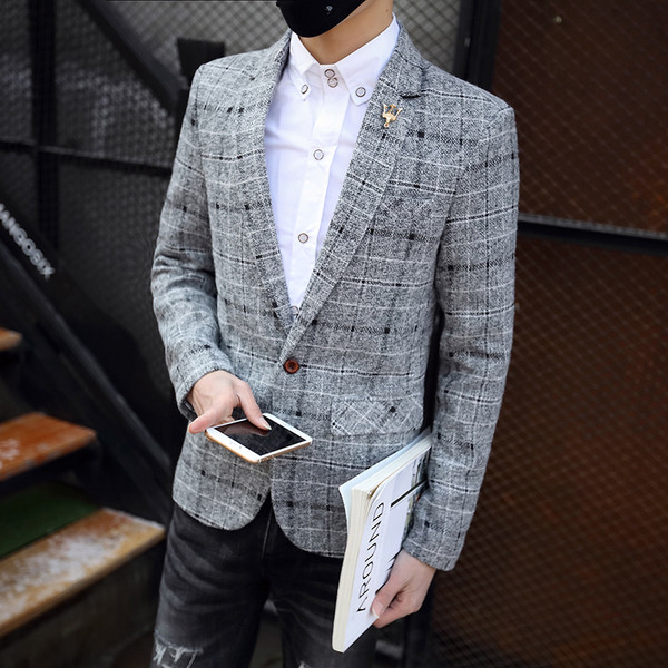 Sporty - jacheta barbati in carouri eleganta in mai multe culori