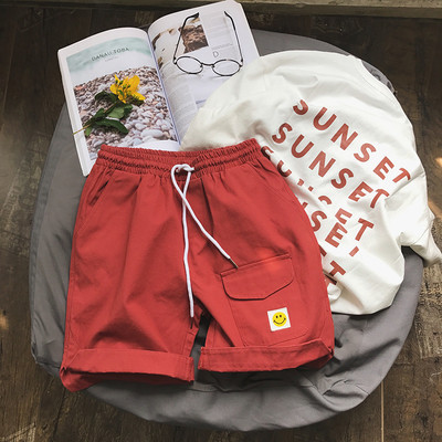 Σύντομα αντρικά παντελόνια με ελαστική μέση και δεσμούς σε τέσσερα χρώματα