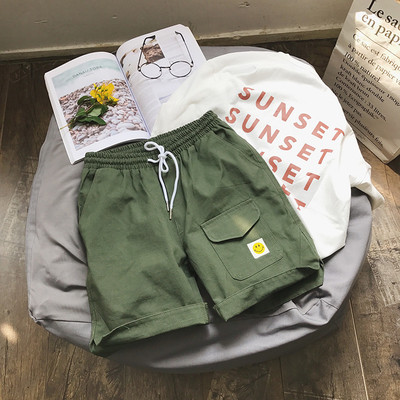 Σύντομα αντρικά παντελόνια με ελαστική μέση και δεσμούς σε τέσσερα χρώματα