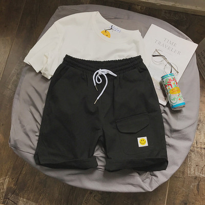 Σύντομα αντρικά παντελόνια με ελαστική μέση και δεσμούς σε τέσσερα χρώματα