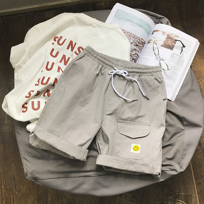 Σύντομα αντρικά παντελόνια με ελαστική μέση και δεσμούς σε τέσσερα χρώματα