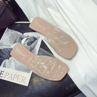 Papuci dama cu talpa plata in diferite culori in doua modele