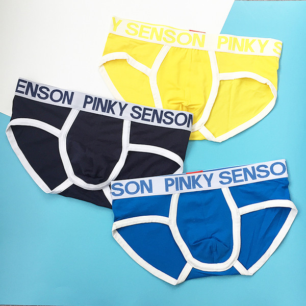 Slip bărbătesc în mai multe culori cu bandă elastică largă și inscripție