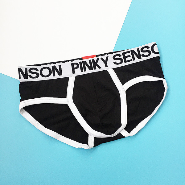 Slip bărbătesc în mai multe culori cu bandă elastică largă și inscripție