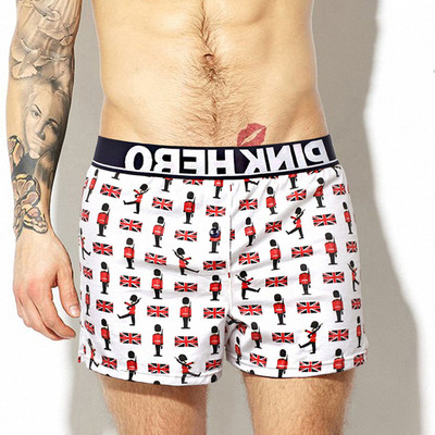 Boxeri pentru bărbați colorați cu imprimeu