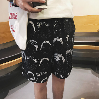 Pantaloni scurți casual pentru bărbați cu aplicație în trei culori