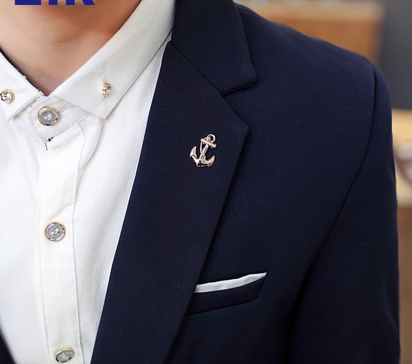 Κομψό ανδρικό σακάκι στενή γραμμήσε τρία χρώματα