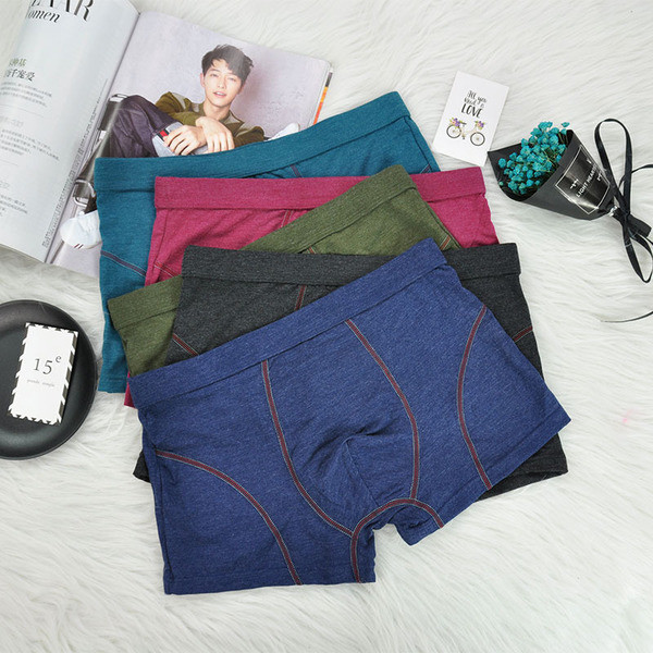 Мъжки еластични боксерки в няколко цвята