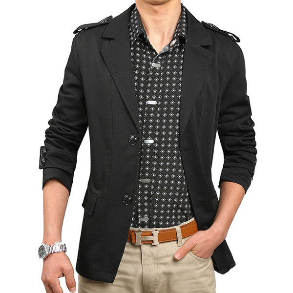 Αθλητικό κομψό ανδρικό σακάκι σε δύο χρώματα