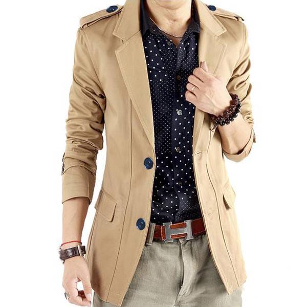 Αθλητικό κομψό ανδρικό σακάκι σε δύο χρώματα