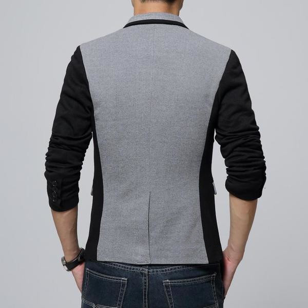 Jachetă sportivă-elegantă pentru bărbați, de culoare gri deschis și gri închis