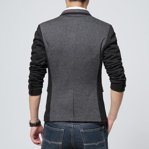 Jachetă sportivă-elegantă pentru bărbați, de culoare gri deschis și gri închis