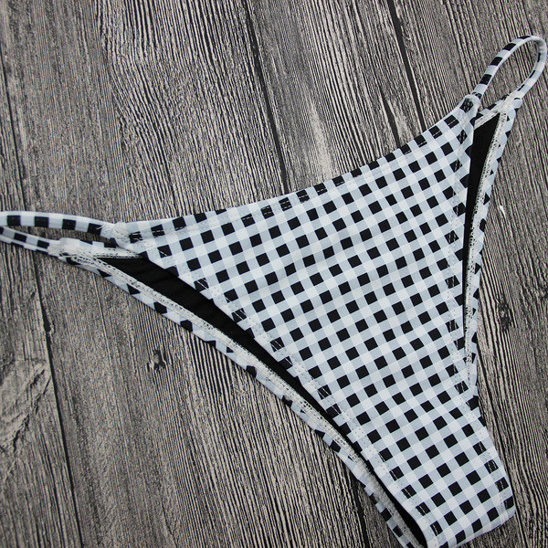 Costum de baie damă din două piese cu panglică