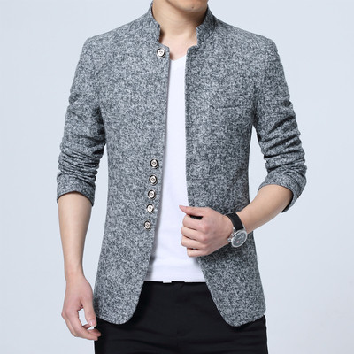 Стилно мъжко сако втален модел в четири цвята