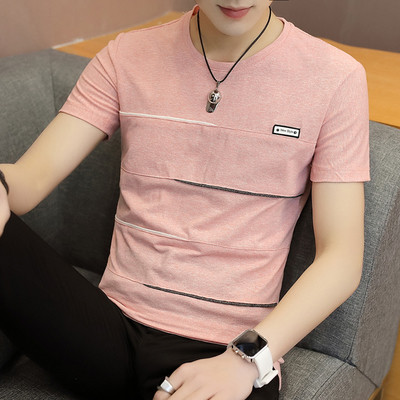 Tricou barbatesc cu maneca scurta in trei modele in culori diferite