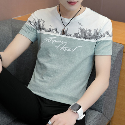 Tricou barbatesc cu maneca scurta in trei modele in culori diferite