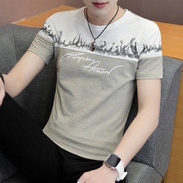 Tricou barbatesc cu maneca scurta in trei modele in culori diferite