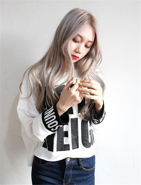 Γυναικείο φαρδύ μπλουζάκι σε δύο χρώματα με διαφανή μανίκια 