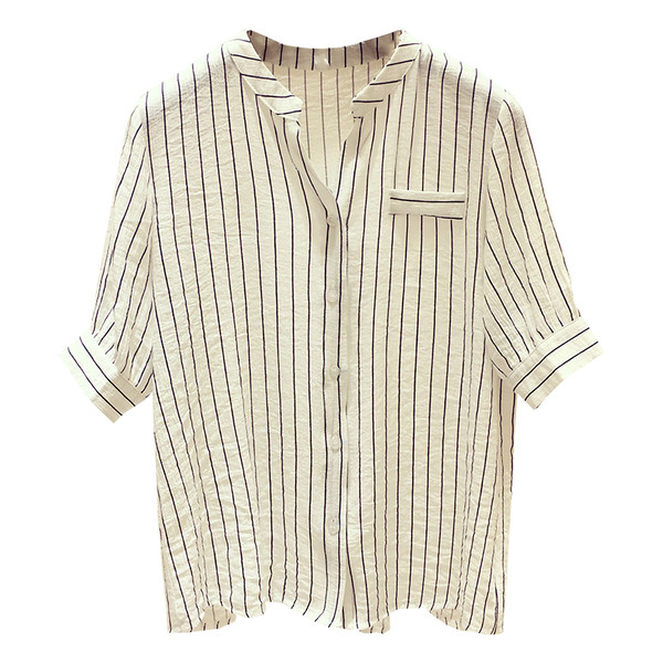 Női csíkos vékony ing 3/4 ujjal, két színben