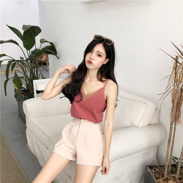 Maieu de damă cu decolteu în V în două culori