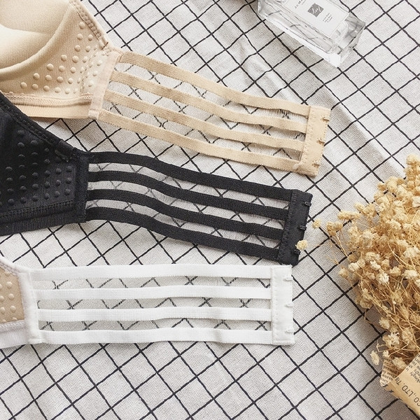 Sutien de dama fara bretele in trei culori cu element de cravate