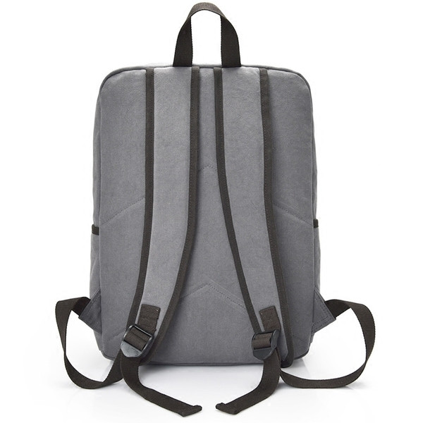 Ανδρικό καθημερινό σακίδιο σε δύο χρώματα με στοιχεία από οικολογικό δέρμα