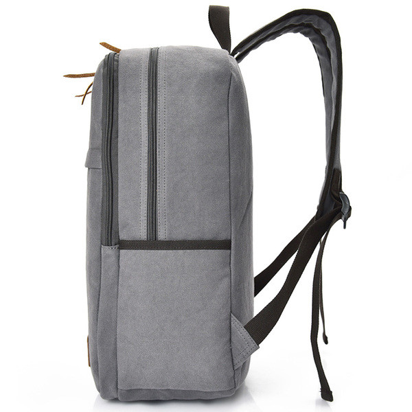 Ανδρικό καθημερινό σακίδιο σε δύο χρώματα με στοιχεία από οικολογικό δέρμα