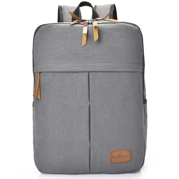 Ανδρικό καθημερινό σακίδιο σε δύο χρώματα με στοιχεία από οικολογικό δέρμα