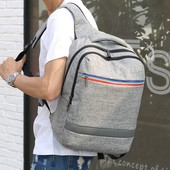 Ανδρικό καθημερινό σακίδιο σε δύο χρώματα με φερμουάρ