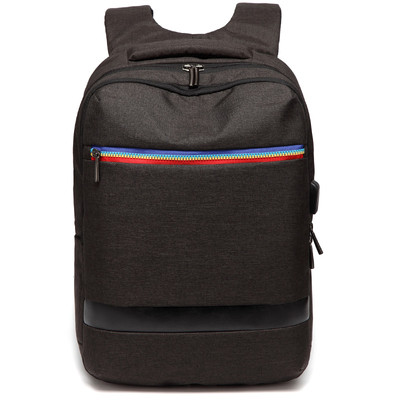 Ανδρικό καθημερινό σακίδιο σε δύο χρώματα με φερμουάρ