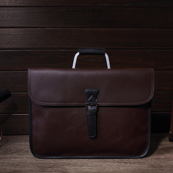 Geanta business pentru barbati din piele ecologica in trei culori