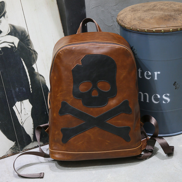 Ανδρικό σακίδιο από έκο δέρμα με εκτύπωση