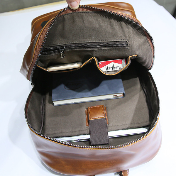 Ανδρικό σακίδιο από έκο δέρμα με εκτύπωση