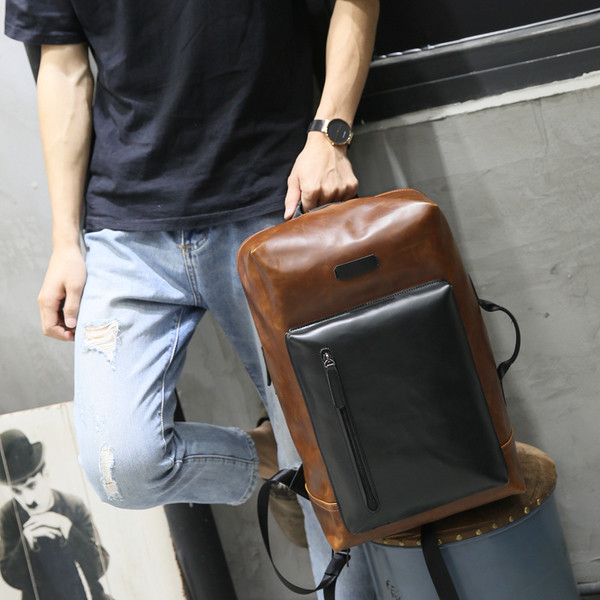 Μεγάλο ανδρικό σακίδιο με διπλή ιμάντα και πλαϊνή λαβή