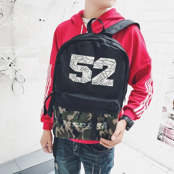 Rucsac sport și de zi cu zi pentru bărbați cu o inscripție