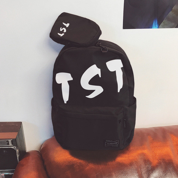 Rucsac bărbătesc în două culori cu inscripție