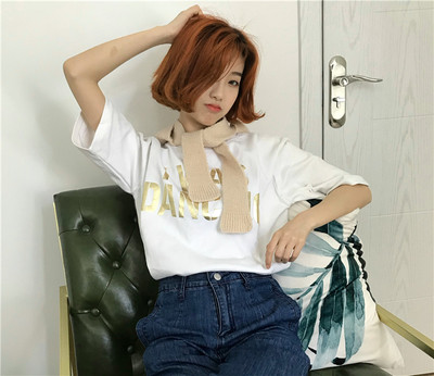 Γυναικείο μπλουζάκι με 3/4 μανίκι σε τρία χρώματα με επιγραφή