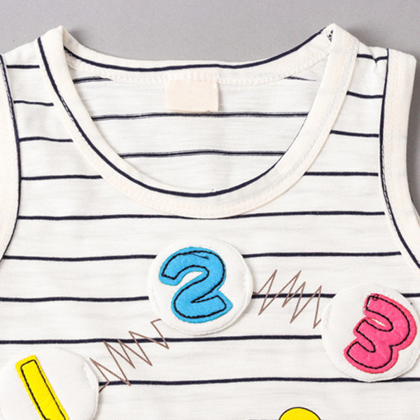 Βαμβακερό παιδικό σετ από παντελόνι και μπλουζάκι σε τρία χρώματα