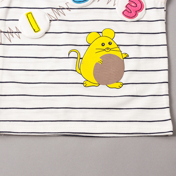 Βαμβακερό παιδικό σετ από παντελόνι και μπλουζάκι σε τρία χρώματα