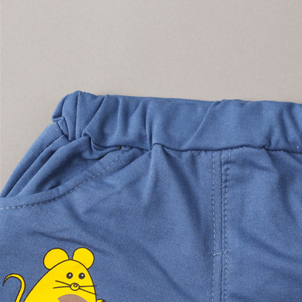 Βαμβακερό παιδικό σετ από παντελόνι και μπλουζάκι σε τρία χρώματα