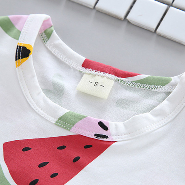 Παιδικό καλοκαιρινό σετ μπλουζάκι με  κοντό μανίκι και παντελόνι σε δύο χρώματα