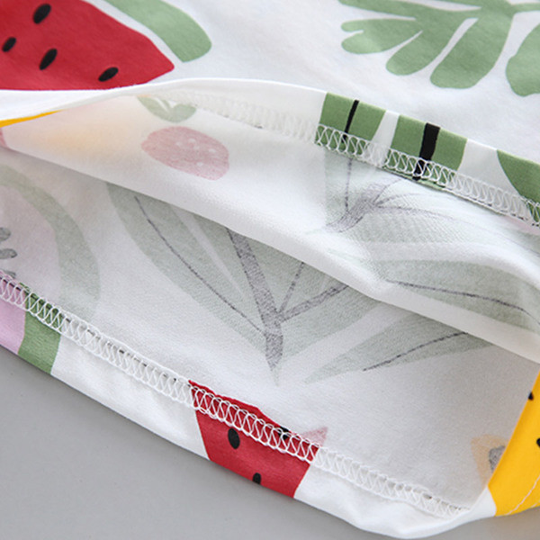 Παιδικό καλοκαιρινό σετ μπλουζάκι με  κοντό μανίκι και παντελόνι σε δύο χρώματα