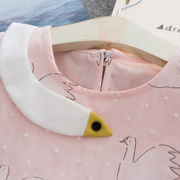 Παιδικό φόρεμα με εφαρμογές  σε τρία χρώματα