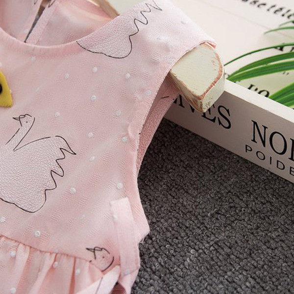 Παιδικό φόρεμα με εφαρμογές  σε τρία χρώματα