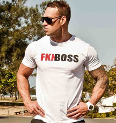 Men`s sports t-shirt in two colors with an inscription