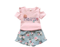 Baby Girls Set που αποτελείται από μπλουζάκι με  κοντό μανίκι και σορτς σε διάφορα χρώματα